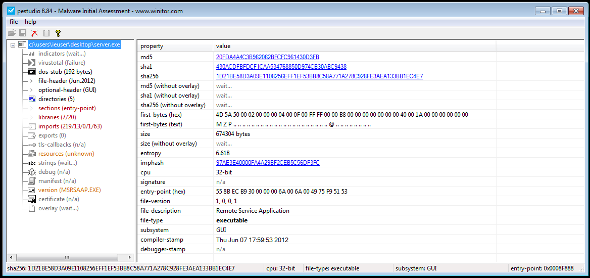 PEStudio